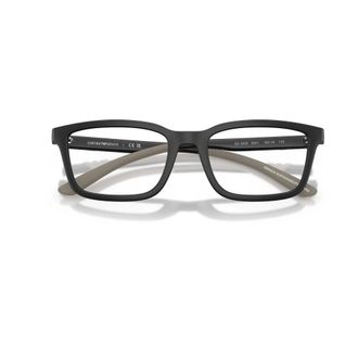 Emporio Armani Glasses, unisex, Black, Size: 56 MM EA 3259 Rectangle Frame