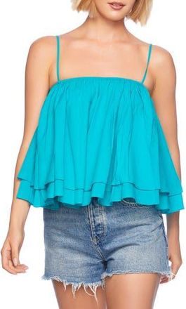 Susana Monaco Tiered Cotton Voile Camisole in Tropez at Nordstrom Rack, Size X-Small
