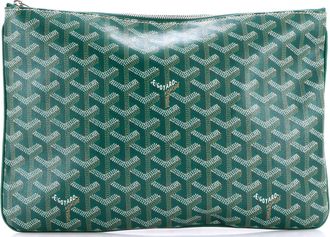 Goyard Senat Zip Pouch Coated Canvas MM