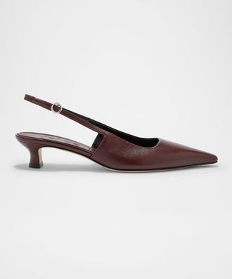 Aeyde Catrina Nappa Leather Slingback Pumps