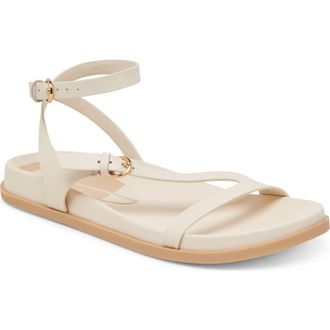 Dolce Vita Darlis Ankle Strap Sandal in Bone Leather at Nordstrom Rack, Size 8.5