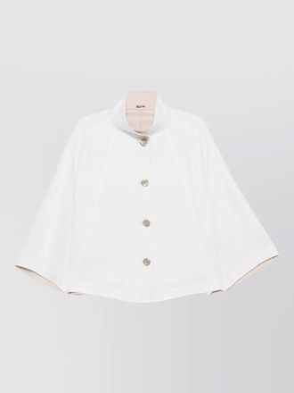 Moorer omnia dwb coat high collar wide sleeves