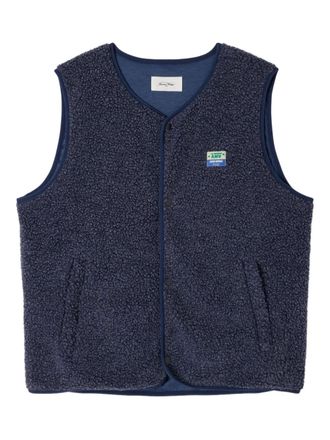 American Vintage Hoktown sherpa gilet - Blue