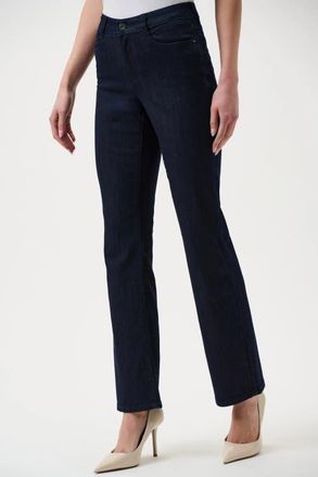 Joseph Ribkoff Brooke | Classic Bootcut Stretch Jeans in Dark Denim Blue at Nordstrom, Size 12 32