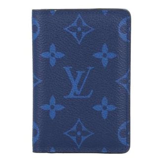 Louis Vuitton Pre-owned Wallets, female, Blue, Size: ONE SIZE Pre-owned Taigarama Card Case