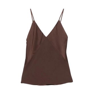 Forte_Forte Sleeveless Tops, female, Brown, Size: S MY Top