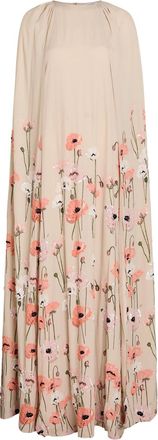 Bernadette Bernadette Minnie Cape-effect Crepe Maxi Dress - Beige - 36 (UK8 / S)