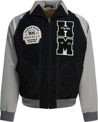 Human Made Satin Varsity Jacket - Heren - Bomber jackets - Veelkleurig - L - Katoen - Jassen