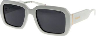 Polaroid Witte Plastic Zonnebril