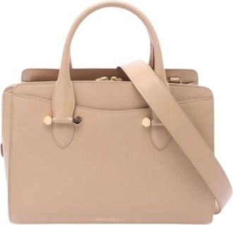 Ferragamo Pre-owned Handbag - Dames - Vintage Handtas - Beige - ONE Size - Leer - Vintage