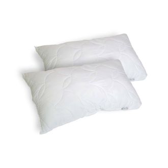 Talamo Italia Dmora Talamo Italia Par De Almohadas Para Cama, 100% Made In Italy, Almohadas En Grapa Viscoel&aacute;stica Perforada, Hipoalerg&eacute;nico Y Transpirable, 73x44xh