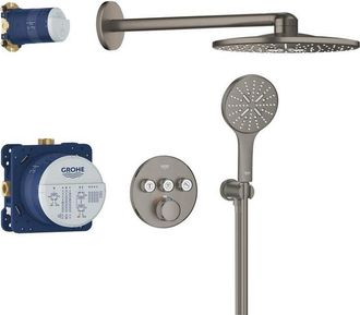 GROHE Grohtherm smartcontrol Perfect showerset compleet hard graphite geborsteld