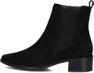Paul Green Schoenen, Dames, Zwart, 37 EU, Wol, Elegante zwarte enkellaarzen voor dames