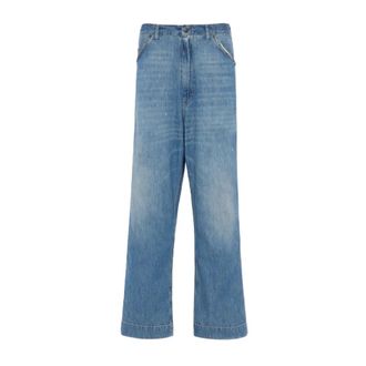 Maison Margiela Wide Jeans, male, Blue, Size: L Wide-leg Jeans