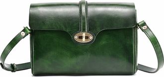 OLD TREND Laurel Genuine Leather Vintage Slim Crossbody in Green at Nordstrom