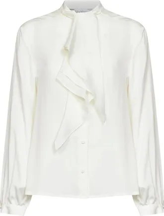 Max Mara Dames, Blouses & Shirts, Wit, Maat: XS Zijde
