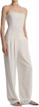 Co Strapless Bustier Top In Ivory