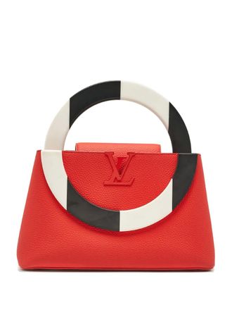 Louis Vuitton 2013 Capucines MM tote bag - women - Leather/Leather - One Size - Red