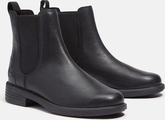 Timberland Verona Square TB0A42MJW02 Boot Women Black Leather Chelsea MEW146