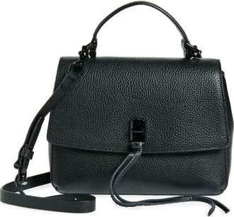 Rebecca Minkoff Darren Leather Top Handle Messenger Bag in Black at Nordstrom Rack