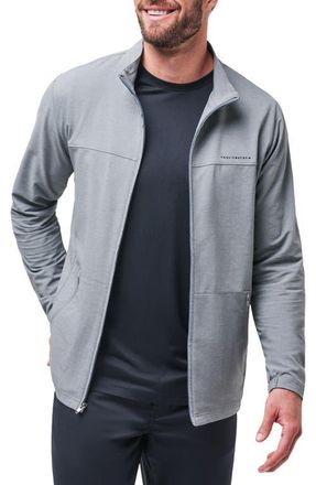 Travis Mathew Valley View Zip Jacket in Heather Grey at Nordstrom, Size Large