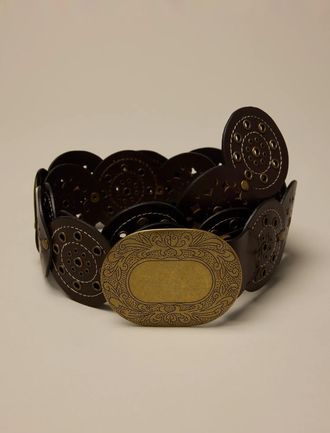 Lucky Brand Studded Circle Disc Belt