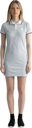 Dsquared2 Light Blue Solid Shirt Collar Mini Dress