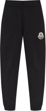 Moncler Trainingsbroeken met patch - Heren - Sweatpants - Zwart - S - Broeken