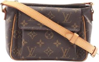 Louis Vuitton Pre-owned Vivacite PM Schoudertas - Dames - Vintage Schoudertas - Bruin - ONE Size - Leer - Vintage