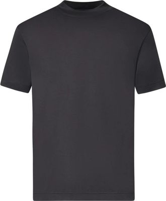 Eleventy T-shirt met ronde hals - Heren - Tops - Zwart - Maat: M Katoen