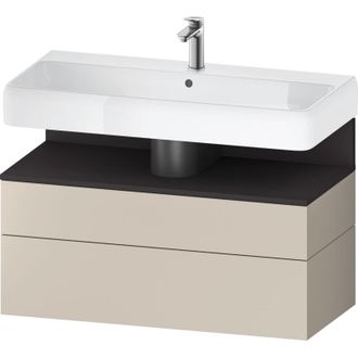 Duravit Duravit - Qatego Mueble Bajo Lavabo, 1 Extra&iacute;ble Y 1 Caj&oacute;n