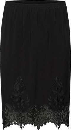 Soaked In Luxury Sladea Pailletten Midi Rok - Dames - Midirokken - Zwart - L - Pailletten - Rokken