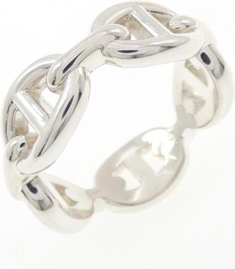 Herm&egrave;s Silver Silver 925 Band Ring (Pre-Owned)