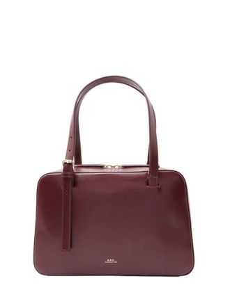 A.P.C. Maroon Virginie Medium Tote