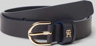 Tommy Hilfiger Gürtel aus echtem Leder in Dunkelblau, Größe 100
