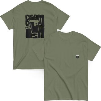 Generic Classic Beamish Irish Stout T-Shirt- Beamish Clothing (UK, Alpha, L, XL, Regular, Regular, Military Green)