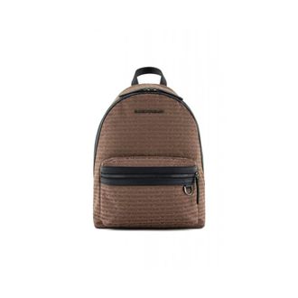 Emporio Armani Heren, Tassen, Bruin, Maat: ONE Size Katoen