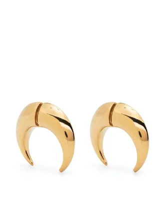 Marine Serre Regenerated Chamanic stud earring - women - Tin - One Size - Gold