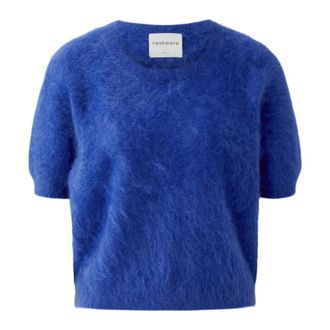 Oui Cashmere Pullover - Dames - Truien - Blauw - Maat: L Kasjmier