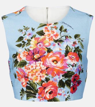 Dolce & Gabbana Top de algod&oacute;n floral