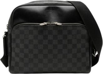 Louis Vuitton Pre-owned Dayton Reporter MM - Dames - Vintage Schoudertas - Zwart - ONE Size - Vintage