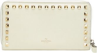 Valentino White Leather Coin Purse/Coin Case (Pre-Owned)