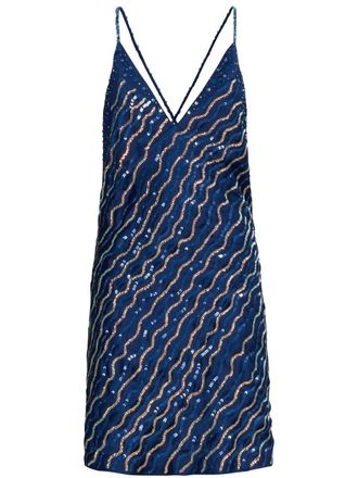 Marni Abito corto con paillettes - Blu