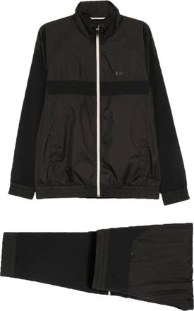 BOSS Trainingspak met vlakken en ritssluiting - Zwart