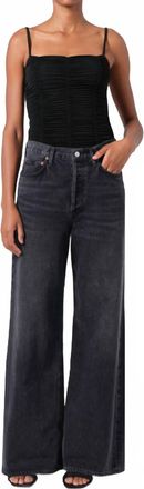 A Gold E Dame High Rise Wide Leg Jean In Hitch
