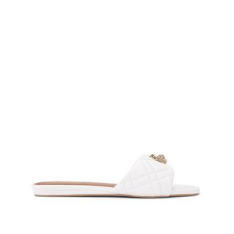 Kurt Geiger Womens Leather Brixton Flat Sandal Sandals - White - Size UK 5