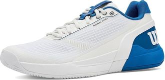 Wilson Rush Pro 5 Mens Cross Training Shoes White/Deja Vu Blue/Safety Yellow : 11.5 D - Medium, Textile