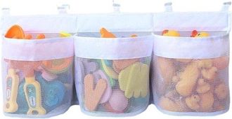 No Brand Red De Almacenamiento Para Juguetes De Ba&ntilde;o, Bolsa De Malla Transpirable, Impermeable Y Resistente Al Moho, Organizador Colgante Para La Pared Del Ba&ntilde;