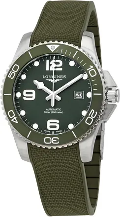 Longines Pre-owned Longines Hydroconquest Automatic Green Dial Mens Watch L37824069