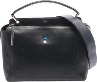 Fendi Pre-owned DOT COM Lederen Handtas - Dames - Vintage Handtas - Zwart - ONE Size - Leer - Vintage